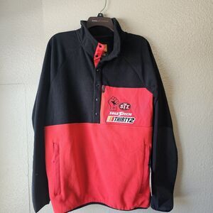 ThirtyTwo x SoleTech Snap Fleece Jacket Men Med  Snowboarding Streetwear X527